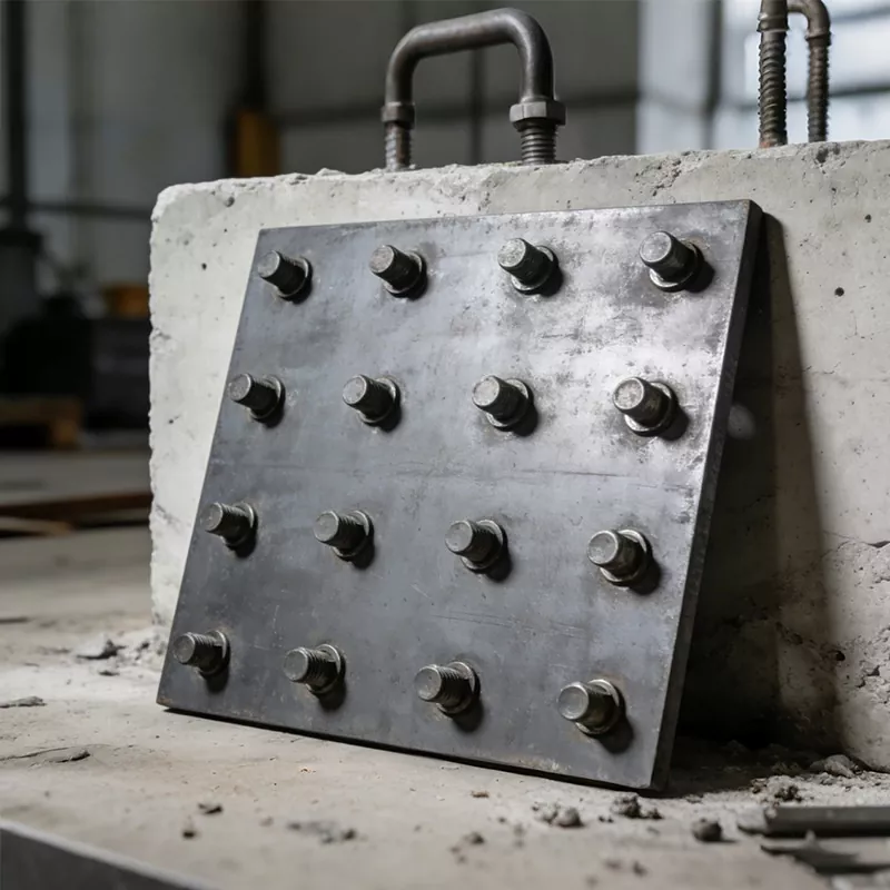 Placa de acero integrada