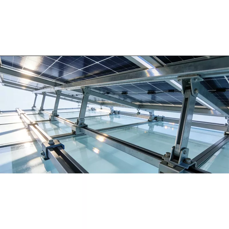 Sistema de montaje de cochera fotovoltaica