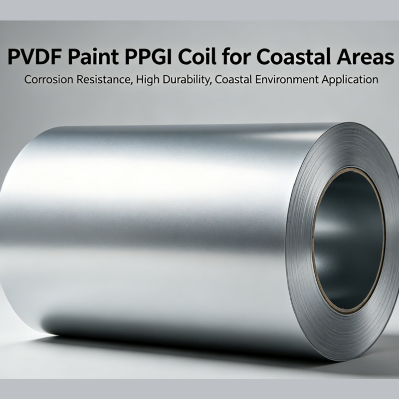 Bobina PPGI de pintura PVDF para zonas costeras
